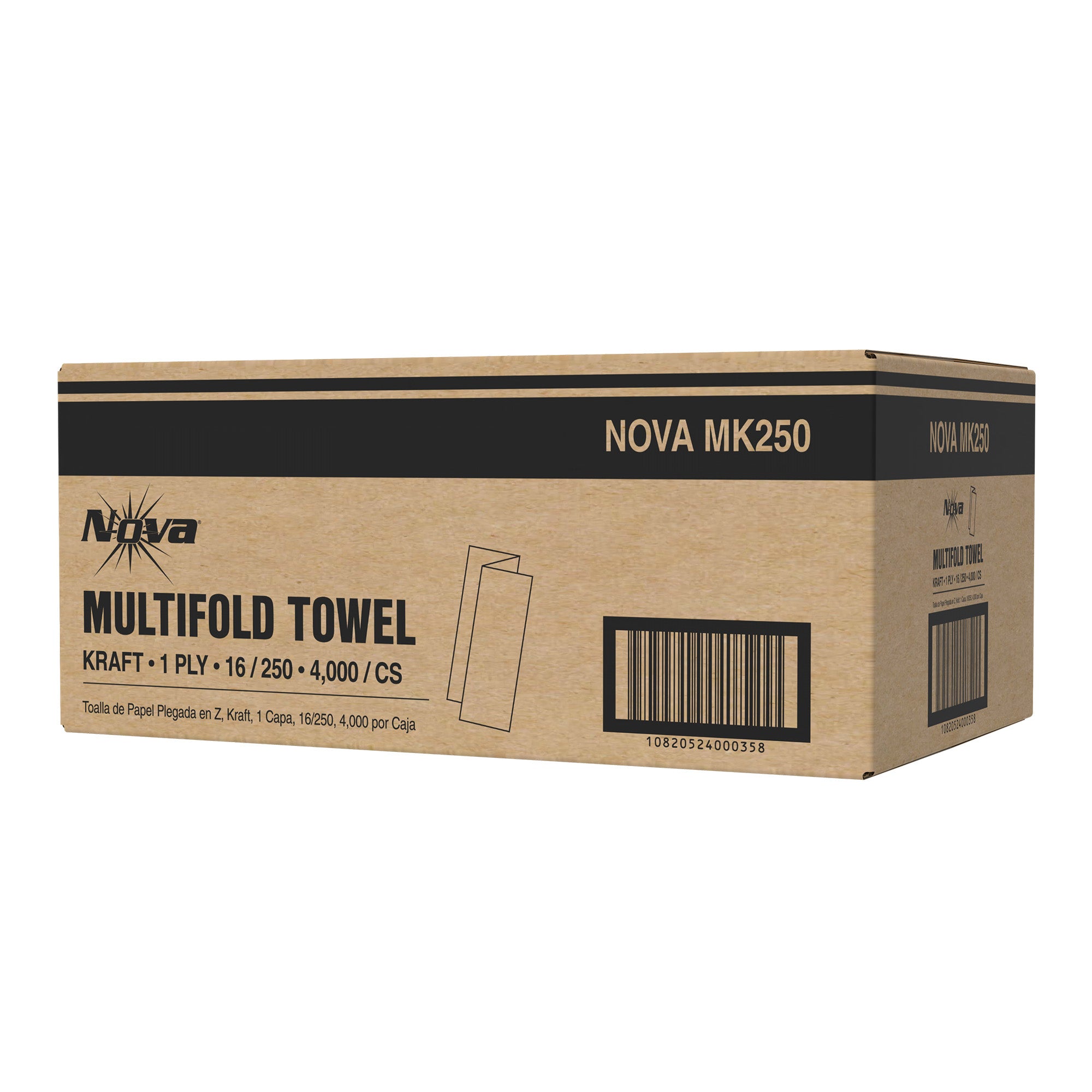 XPCMK250 – Natural Multifold Towel - 4000 per Carton