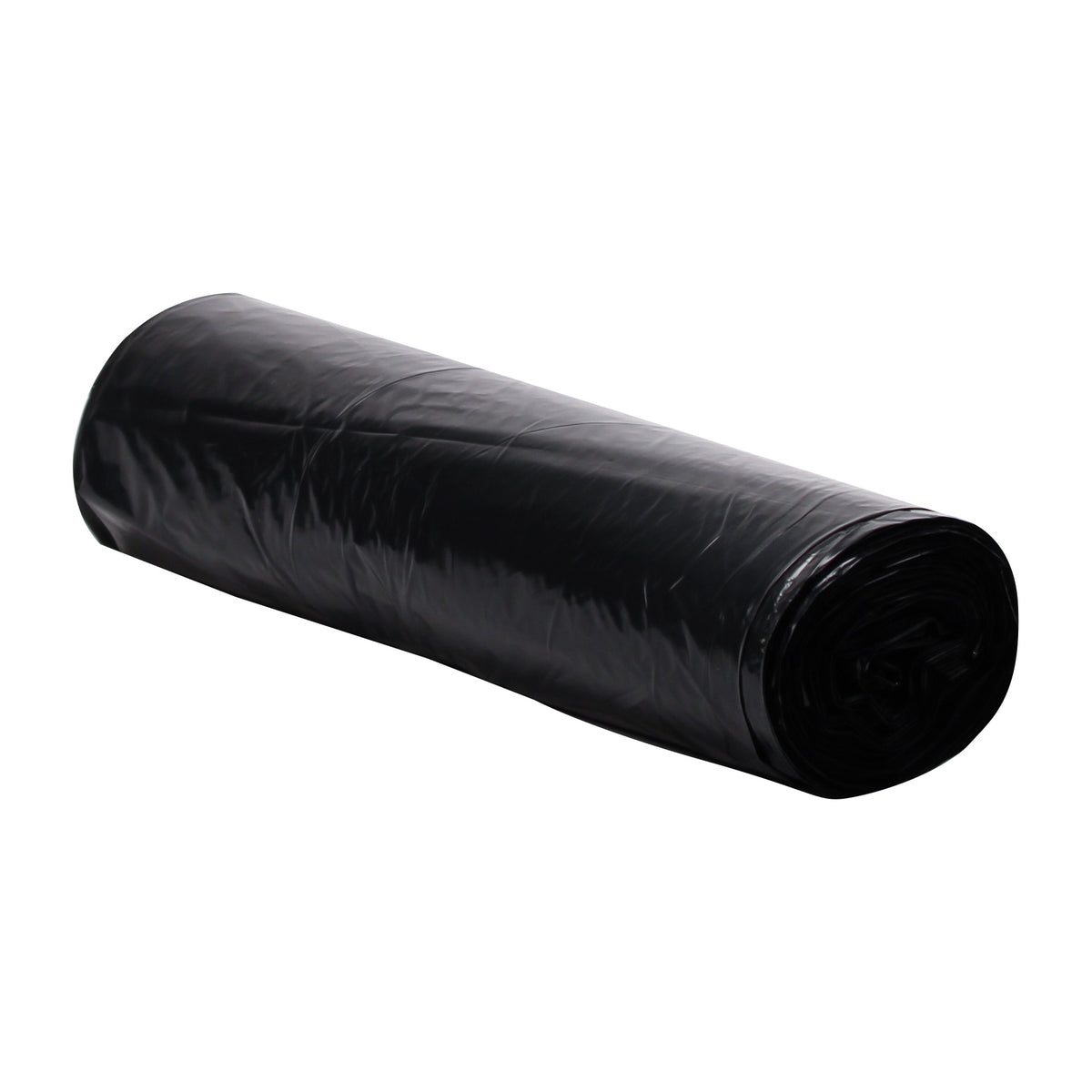 Xpress XPC385815 Black 38”x58” 1.5 Mil LD Can Liner, Star Closer Bottom, Coreless Rolls - 100 Bags Per Carton