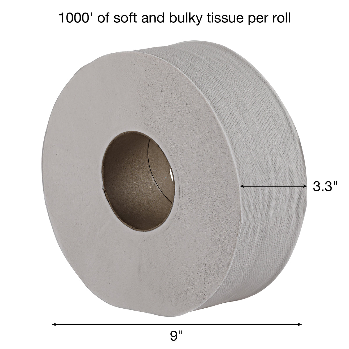 Xpress XPC2025 Jumbo Roll Bath Tissue 2 Ply White - Case of 12 Rolls