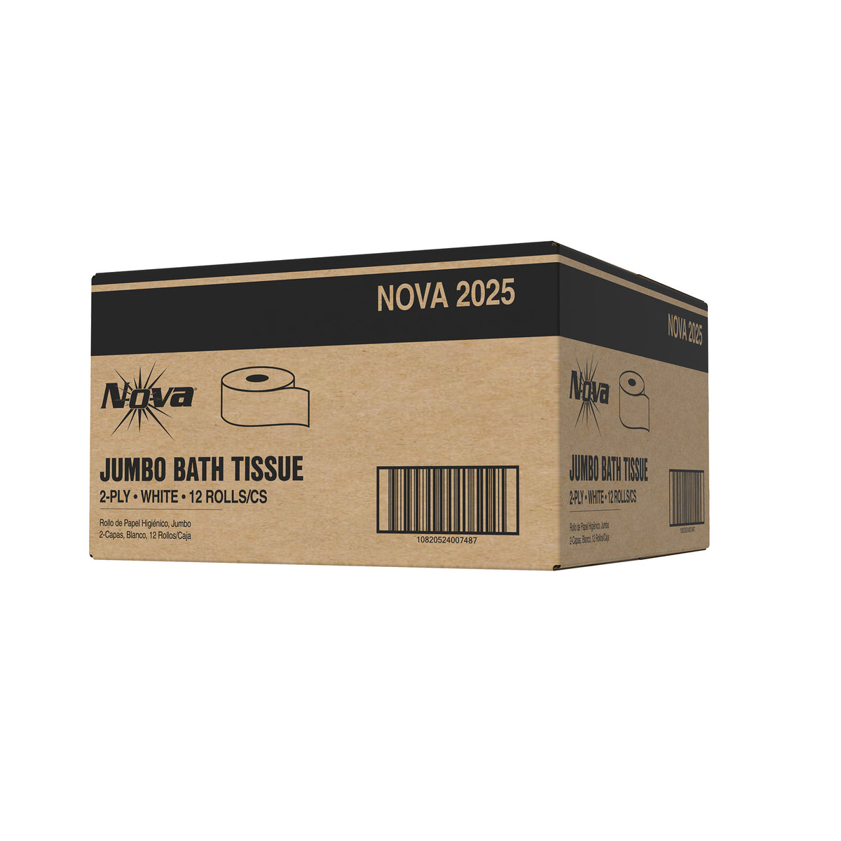 Xpress XPC2025 Jumbo Roll Bath Tissue 2 Ply White - Case of 12 Rolls