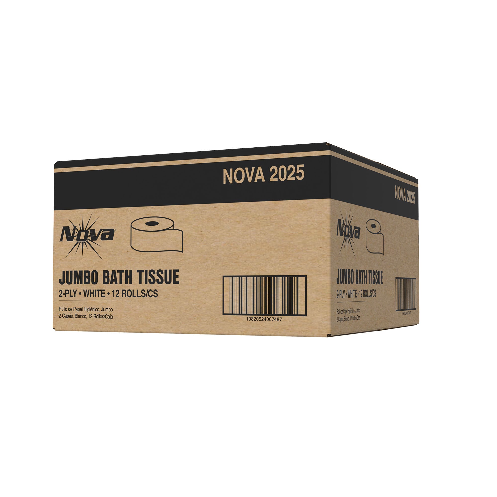 Xpress XPC2025 Jumbo Roll Bath Tissue 2 Ply White - Case of 12 Rolls