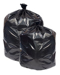 Xpress XPC385815 Black 38”x58” 1.5 Mil LD Can Liner, Star Closer Bottom, Coreless Rolls - 100 Bags Per Carton