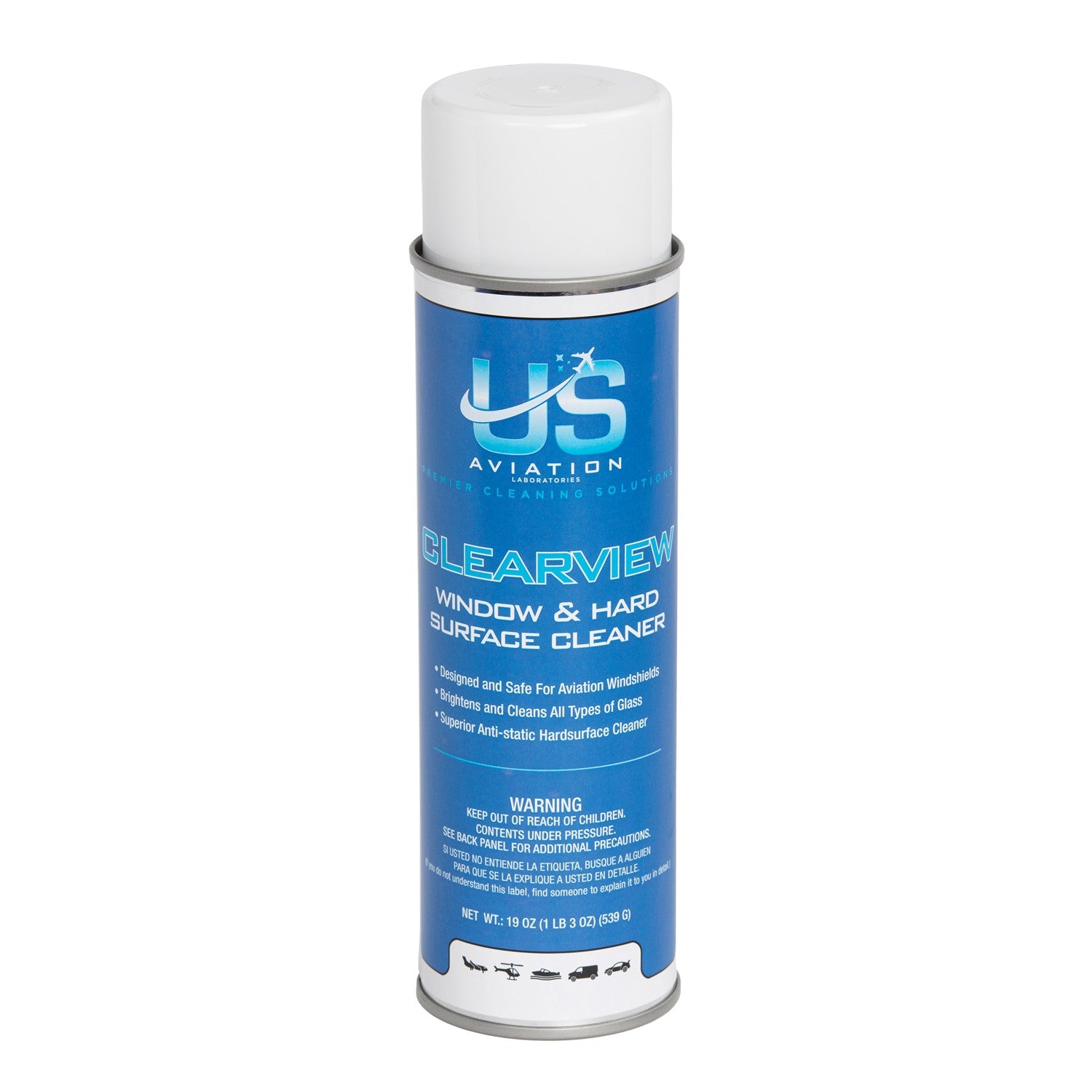 US Aviation Labs Clearview Airplane Windshield Cleaner and Hard