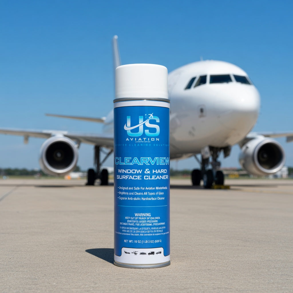 US Aviation Labs Clearview Airplane Windshield Cleaner and Hard Surface Cleaner 19 oz Can