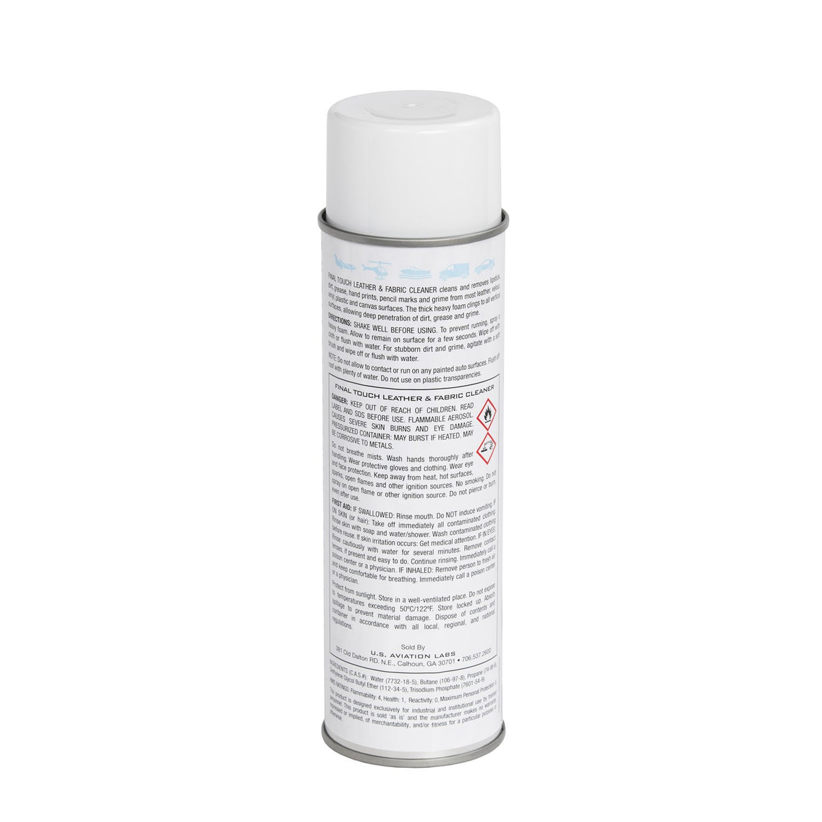 US Aviation Labs Final Touch Leather and Fabric Cleaner - 18 Ounce Can