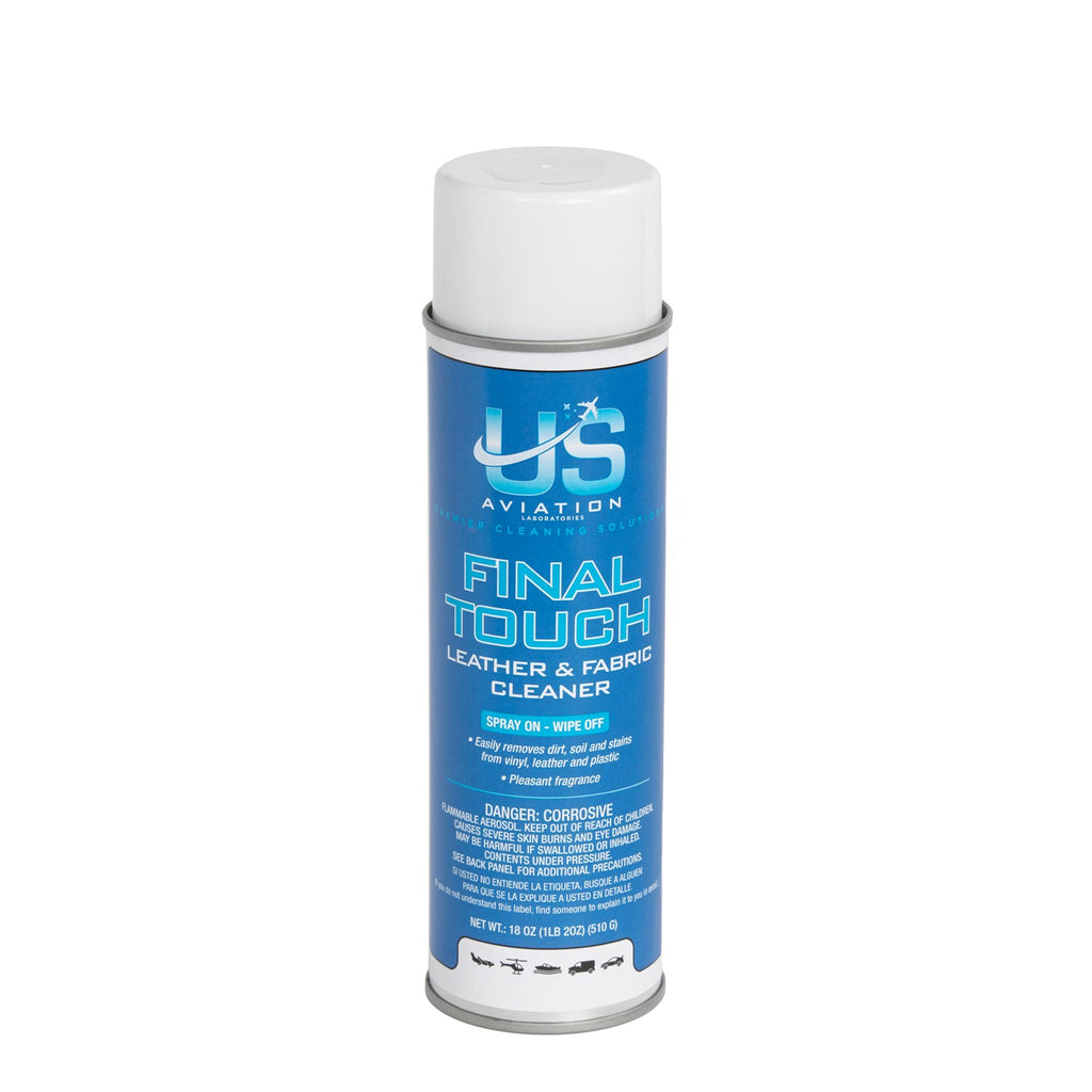 US Aviation Labs Final Touch Leather and Fabric Cleaner - 18 Ounce Can