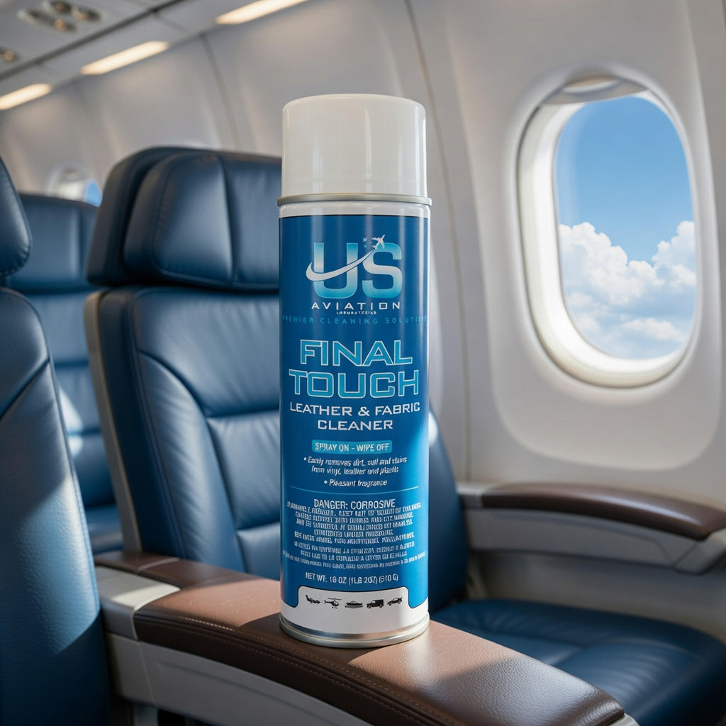 US Aviation Labs Final Touch Leather and Fabric Cleaner - 18 Ounce Can
