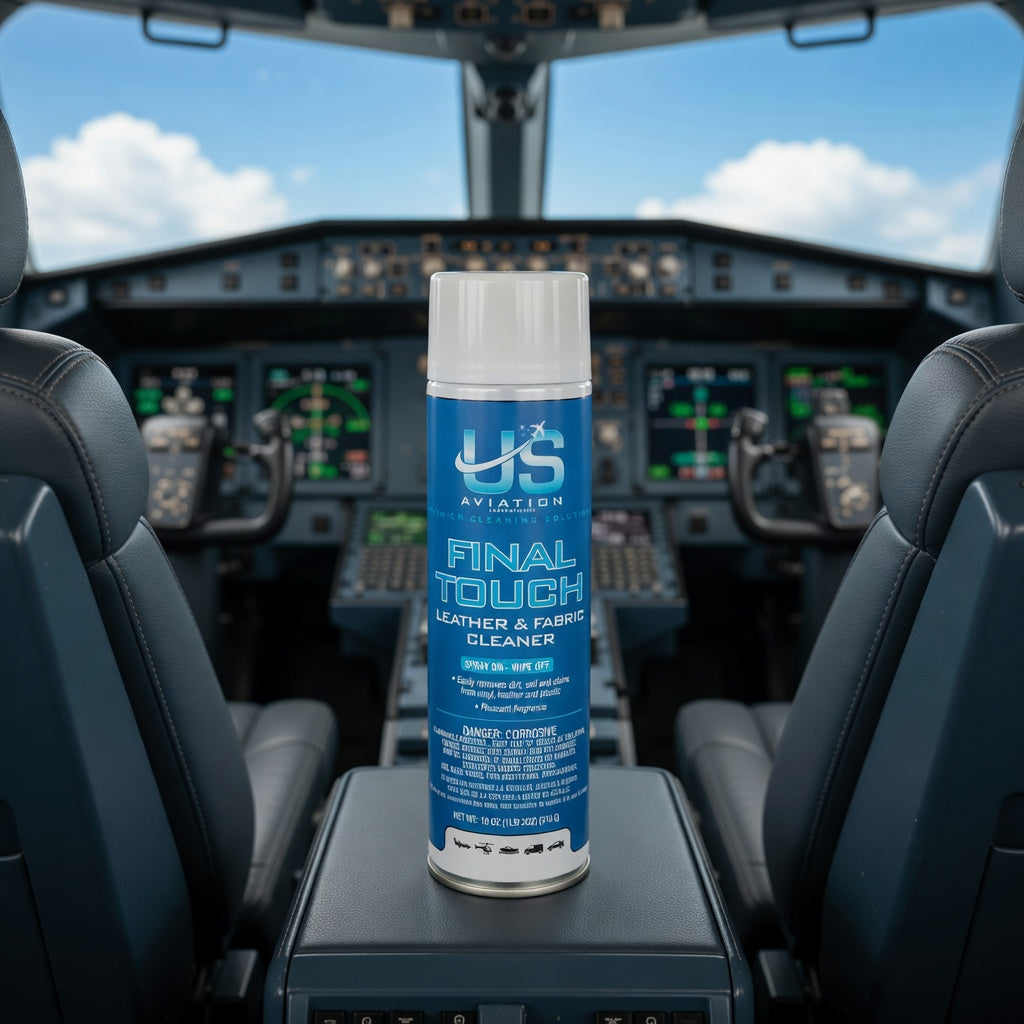 US Aviation Labs Final Touch Leather and Fabric Cleaner - 18 Ounce Can