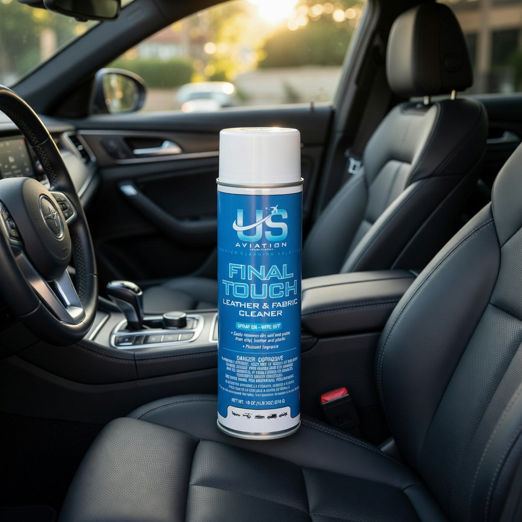 US Aviation Labs Final Touch Leather and Fabric Cleaner - 18 Ounce Can