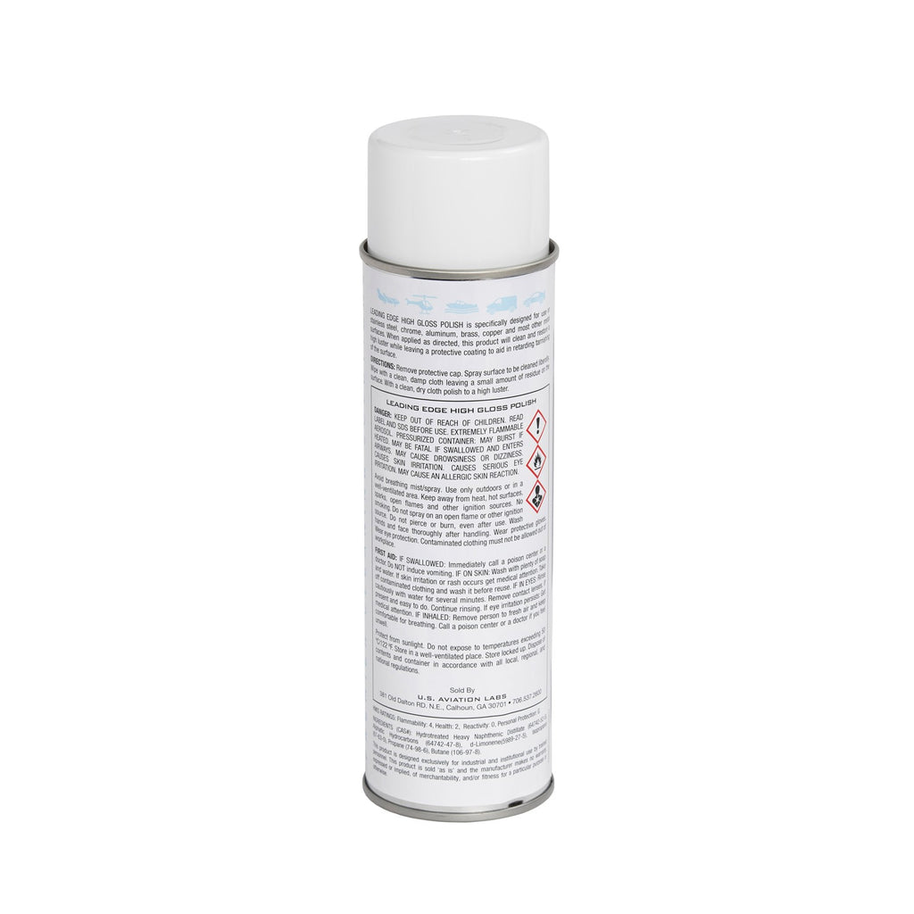 US Aviation Labs Leading Edge High-Gloss Polish Aerosol 15 Ounce Can