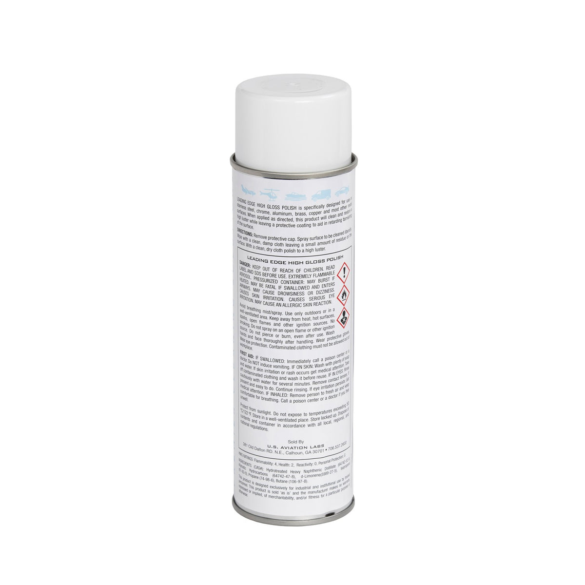 US Aviation Labs Leading Edge High-Gloss Polish Aerosol 15 Ounce Can