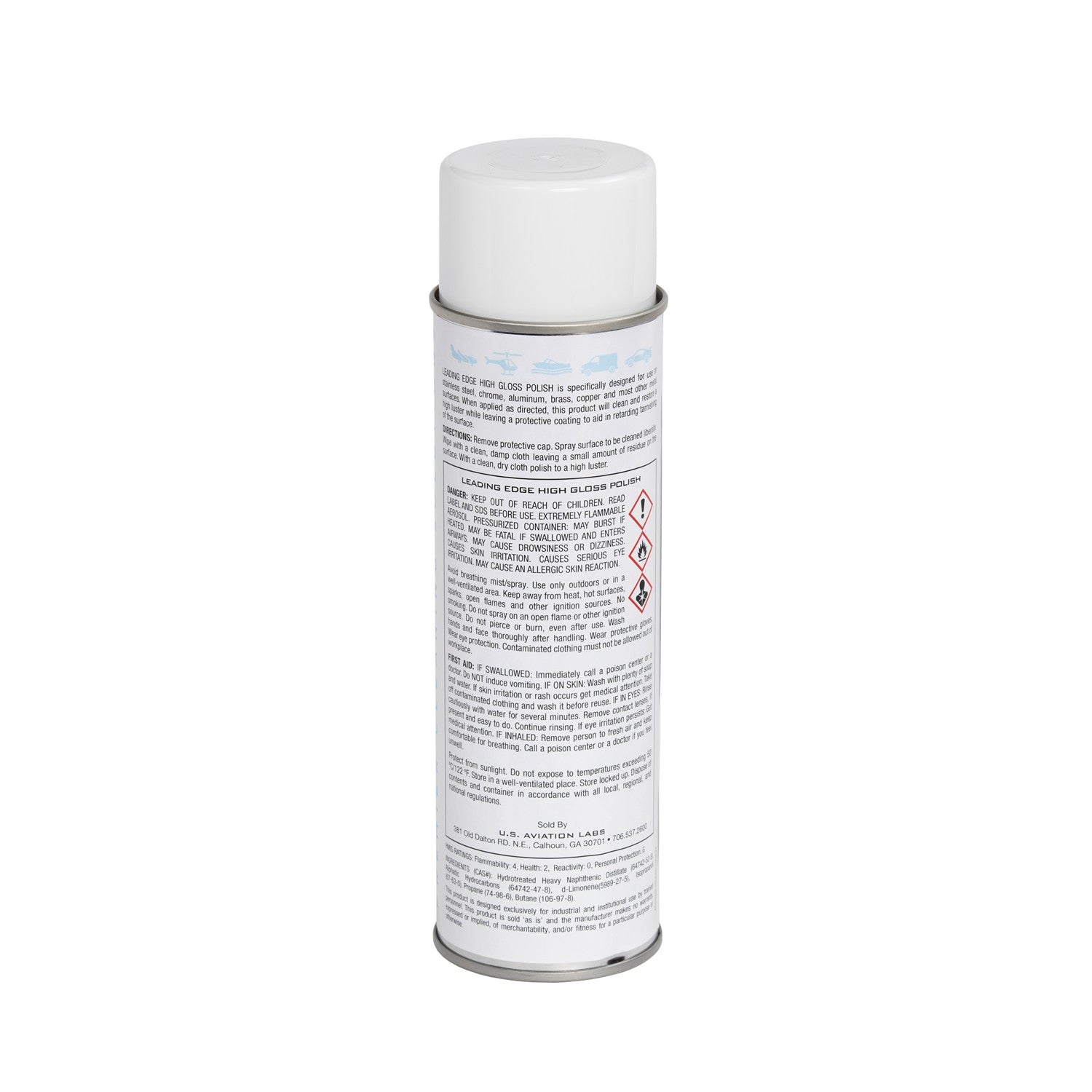 US Aviation Labs Leading Edge High-Gloss Polish Aerosol 15 Ounce Can