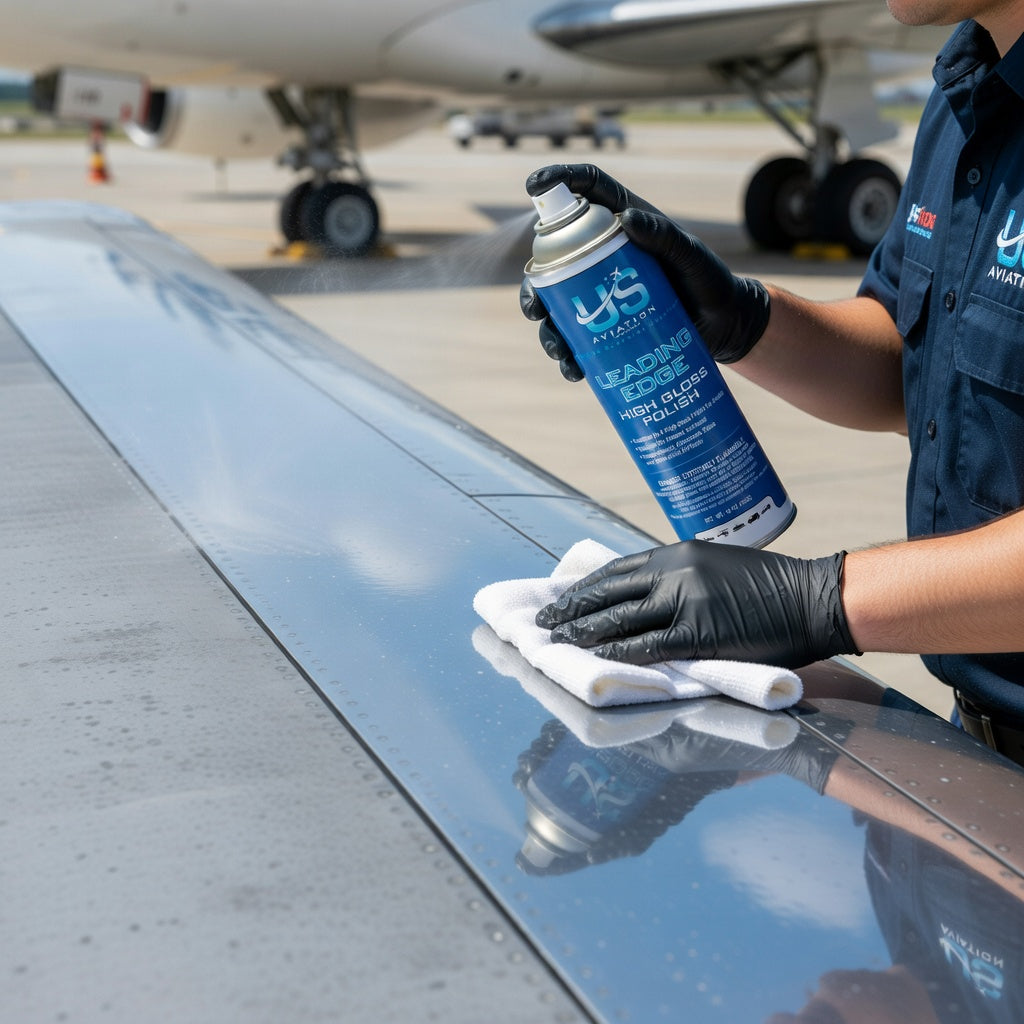 US Aviation Labs Leading Edge High-Gloss Polish Aerosol 15 Ounce Can