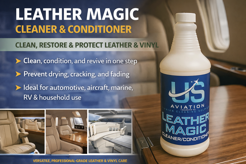 US Aviation Labs Leather Magic Cleaner & Conditioner 1 Quart