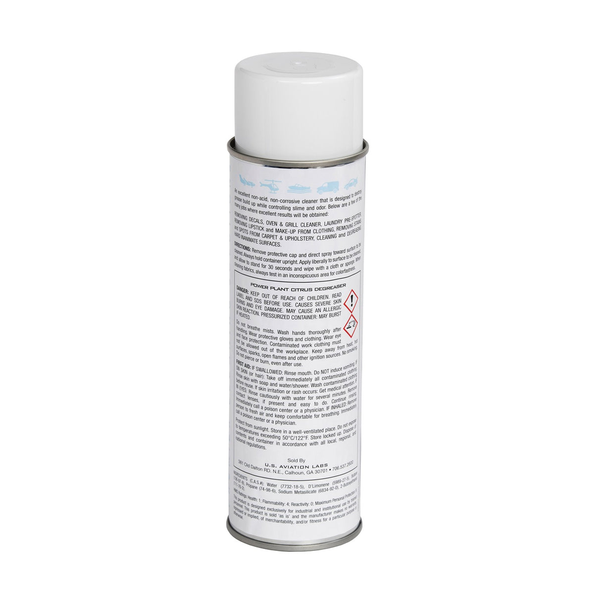 US Aviation Labs Power Plant Citrus Degreaser 19 Ounce Can