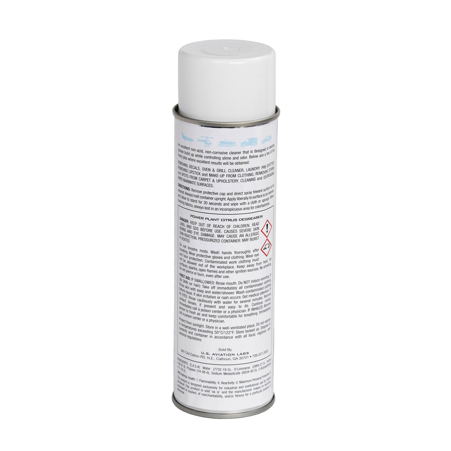 US Aviation Labs Power Plant Citrus Degreaser 19 Ounce Can